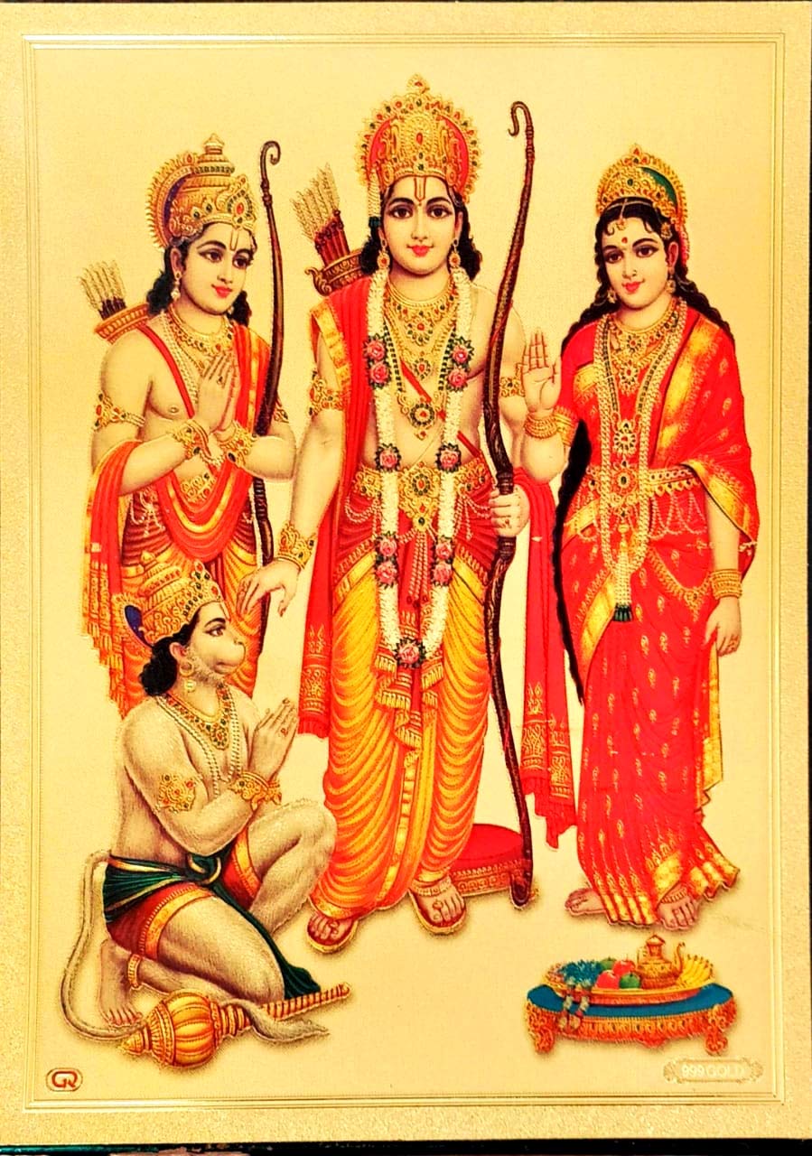 Suninow Ram Darbar Photo Frame For Pooja | Hindu Bhagwan Devi Devta Photo | God Photo Frames | Wall Dcor Photo Frame | Photo Fra